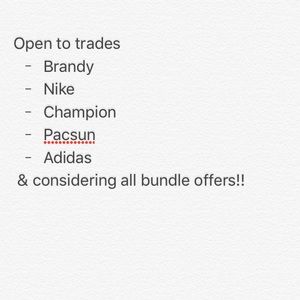 Open to offers and trades!!